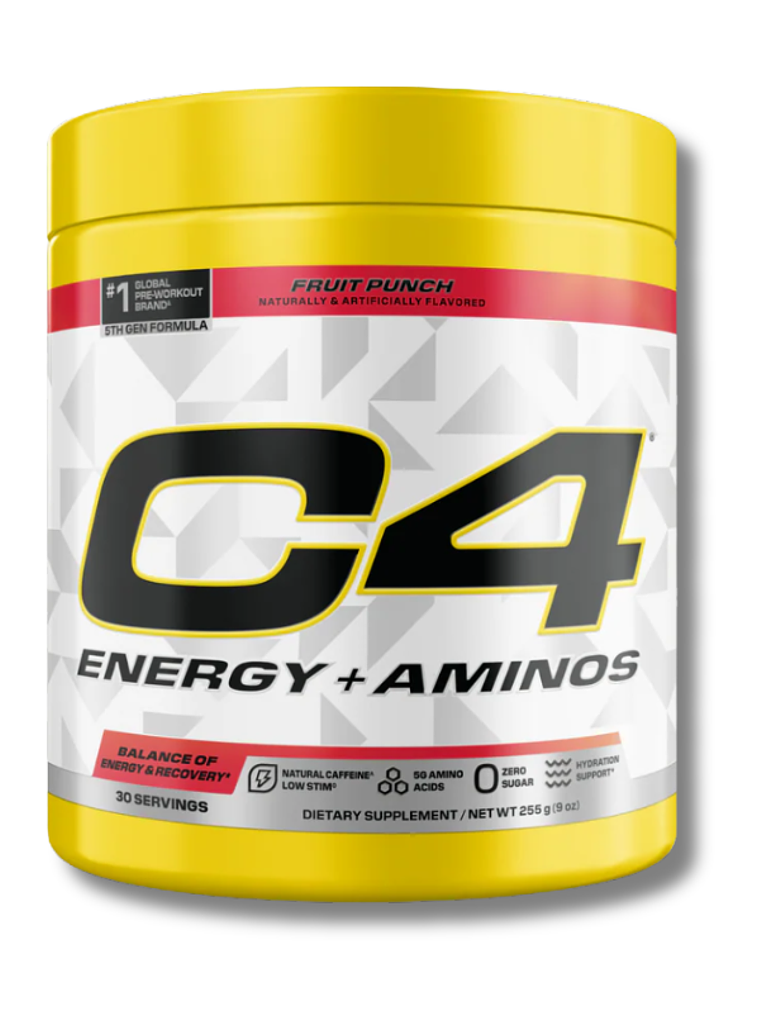 C4 Energy + Aminos USA - 255 grs / 30 servicios, fruit punch 1