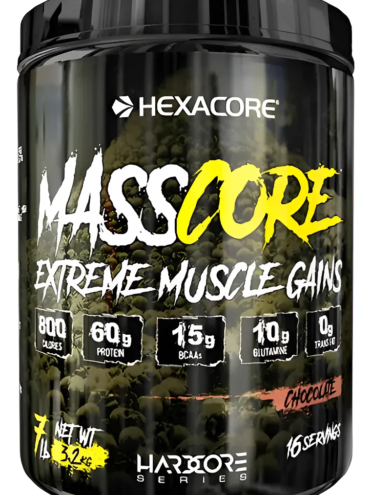 MassCore EXTREME Muscle Gains - 7 lbs / 16 servicios, chocolate 1