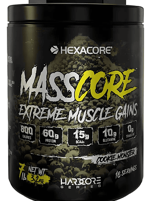 MassCore EXTREME Muscle Gains - 7 lbs / 16 servicios, cookie monster