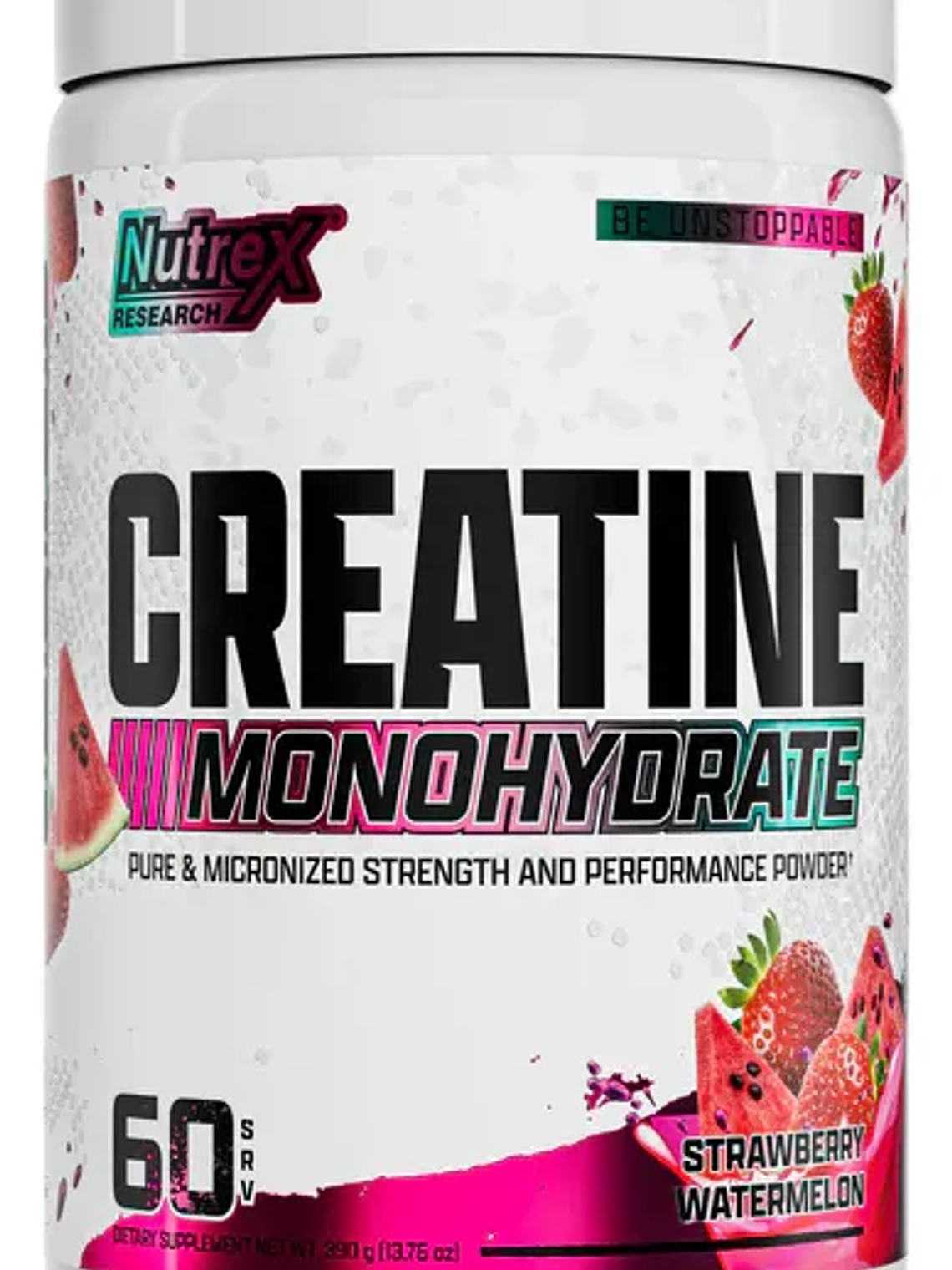 CREATINA Monohydrate - 390 grs / 60 servicios, strawberry watermelon 1