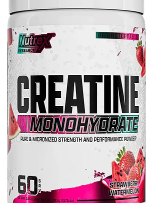 CREATINA Monohydrate - 390 grs / 60 servicios, strawberry watermelon