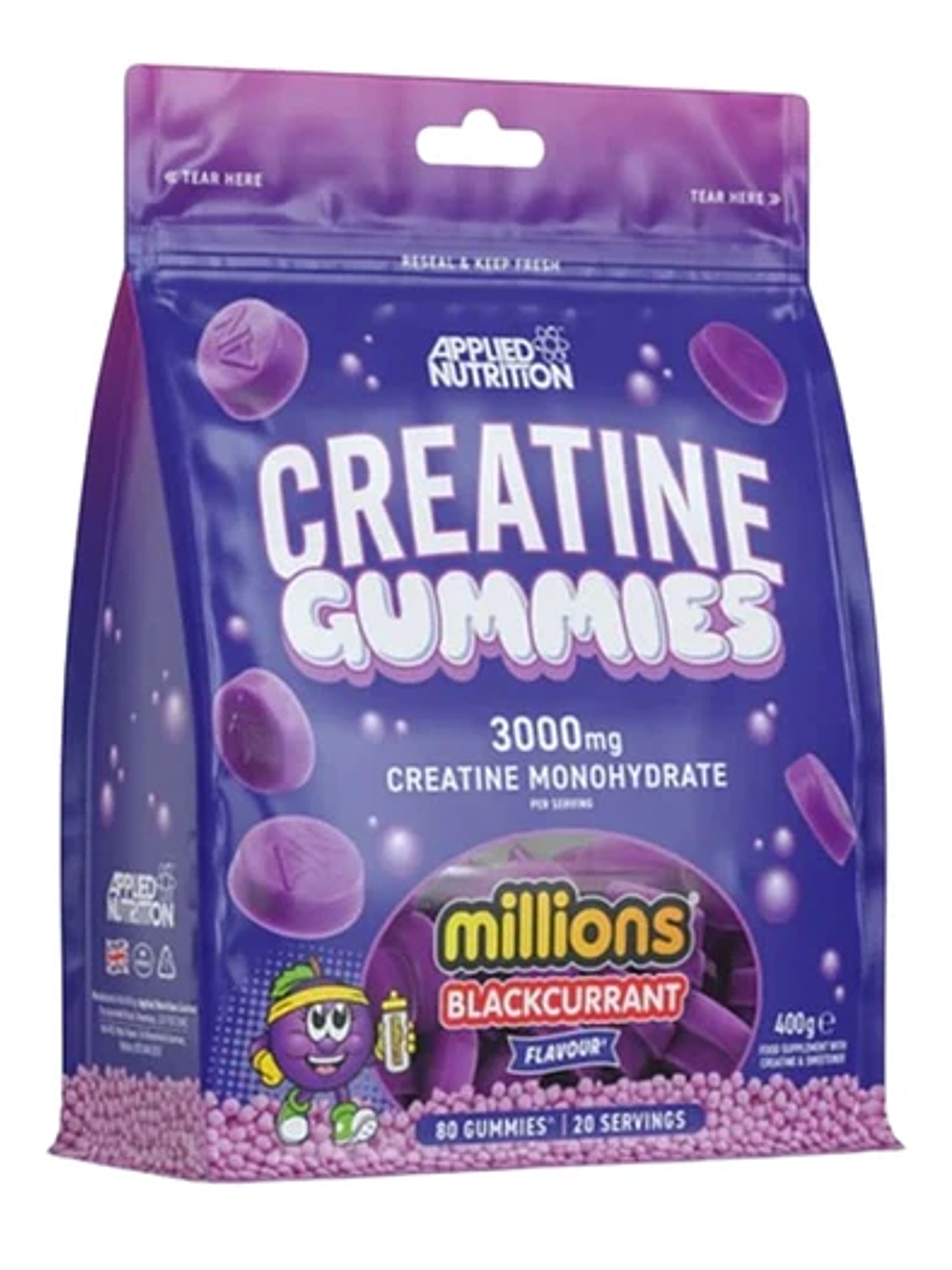 Gomitas De Creatina Millions Blackcurrant Applied Nutrition 1