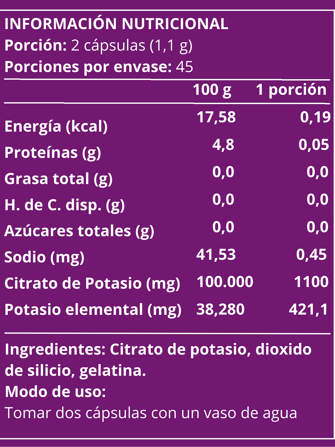 Promo 2 Citrato de magnesio + 2 Citrato de potasio (para 90 días) 3
