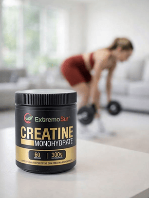 Creatina monohidratada 300g (Para 60 días)