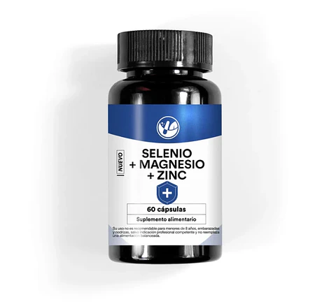 Selenio + Magnesio + Zinc 60 Cápsulas