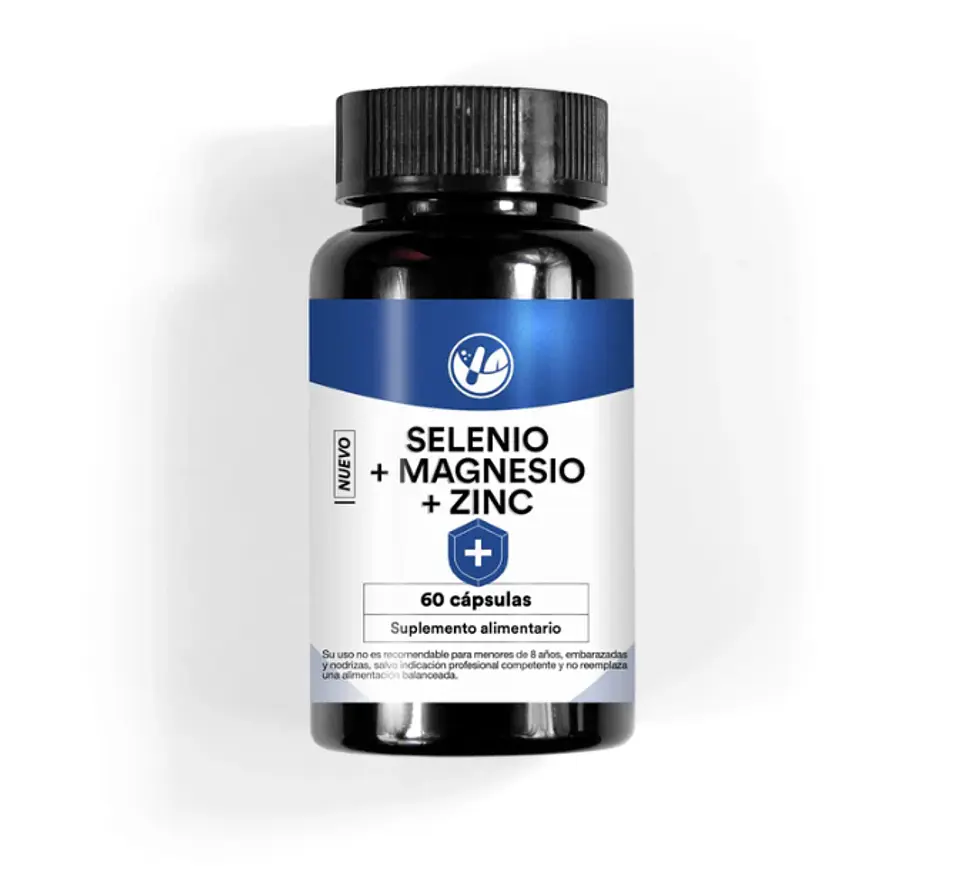 Selenio + Magnesio + Zinc 60 Cápsulas 1