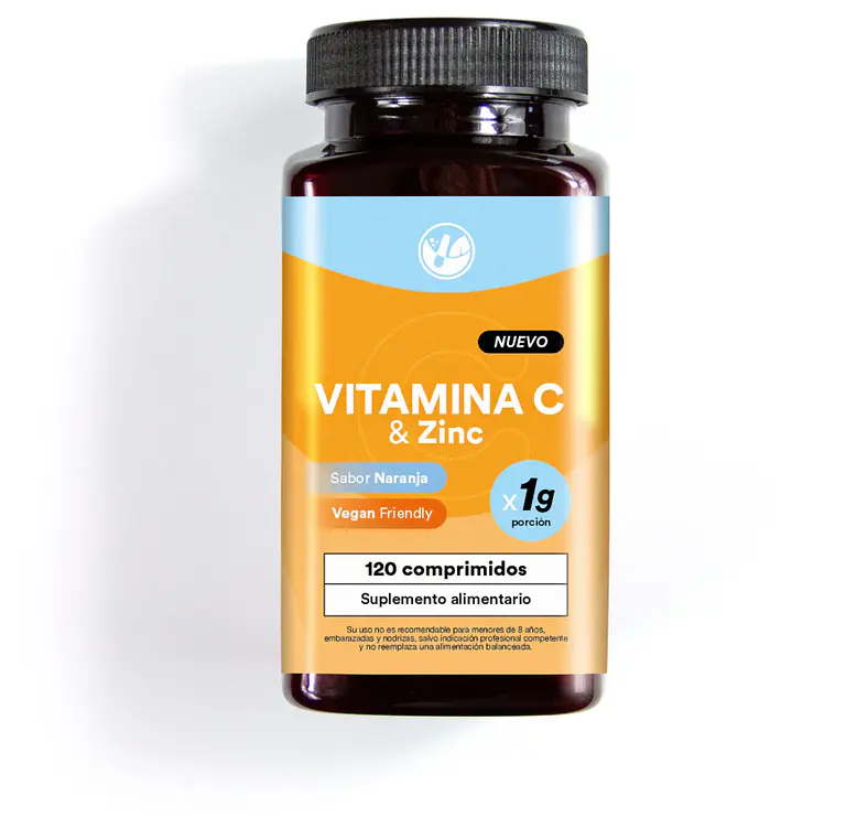 Vitamina C + Zinc Sabor Naranja sin azucar