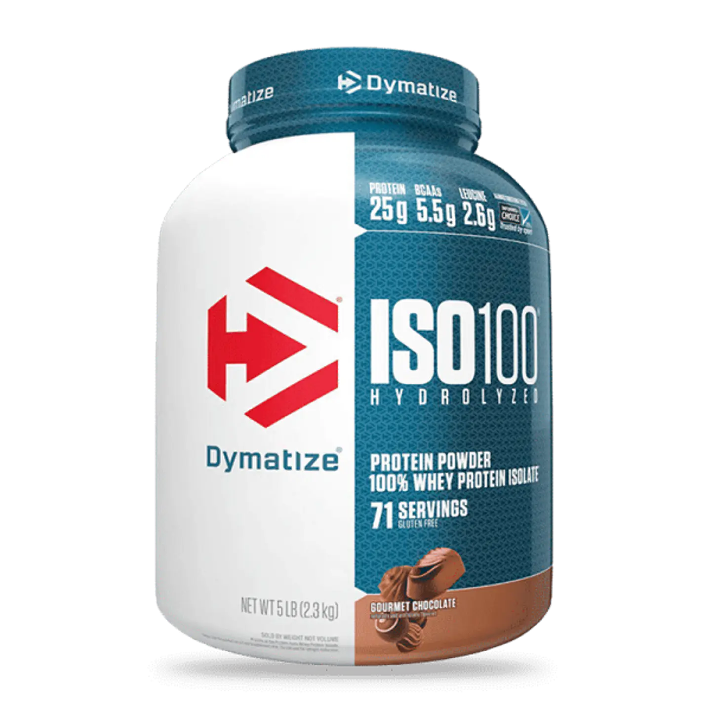 ISO 100 Dymatize Proteina 5 Lb Gourmet Chocolate 1