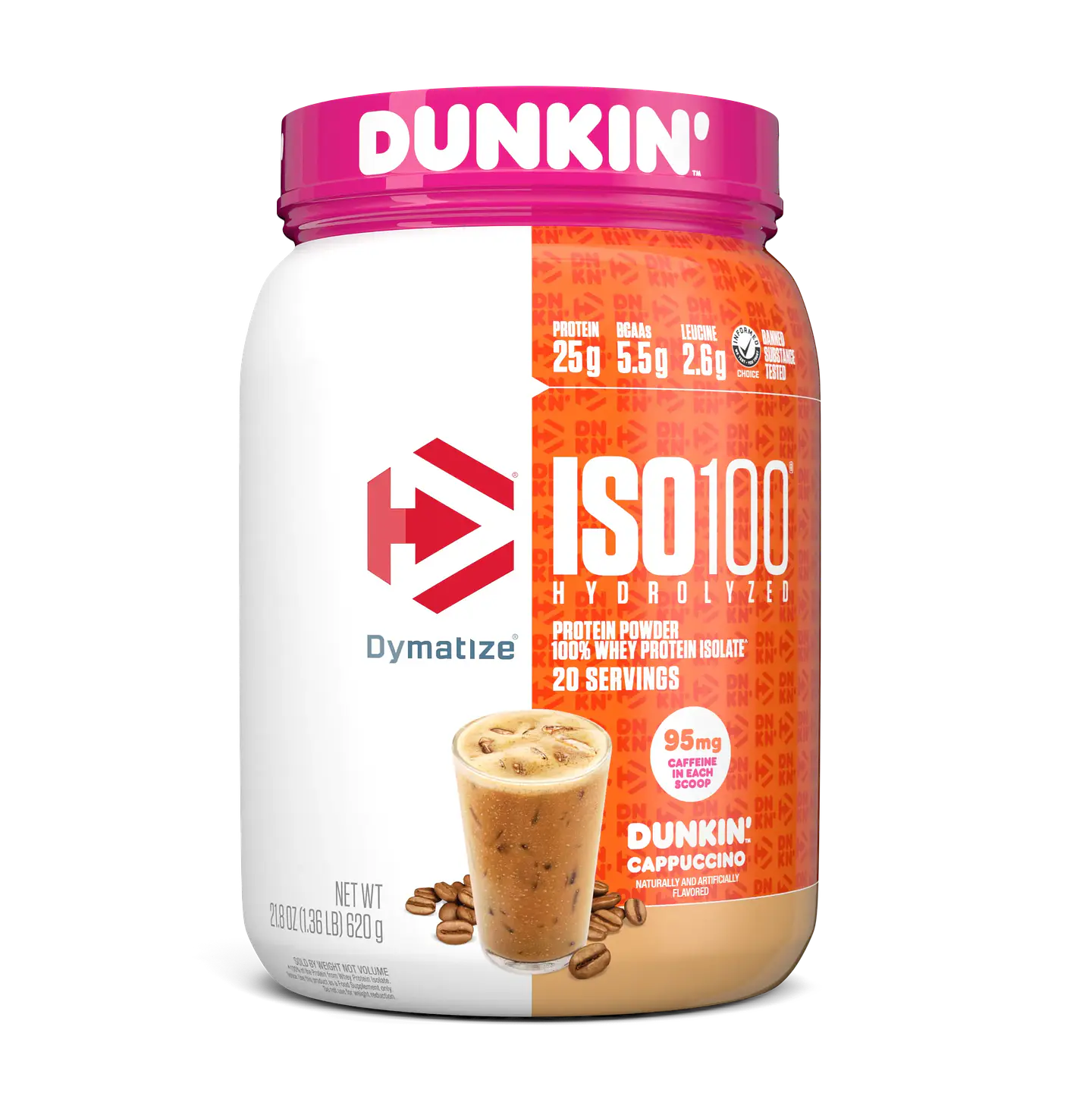 ISO 100 Dymatize Proteina 1.4 Lb Dunkin Edición Limitada Cappuccino 1