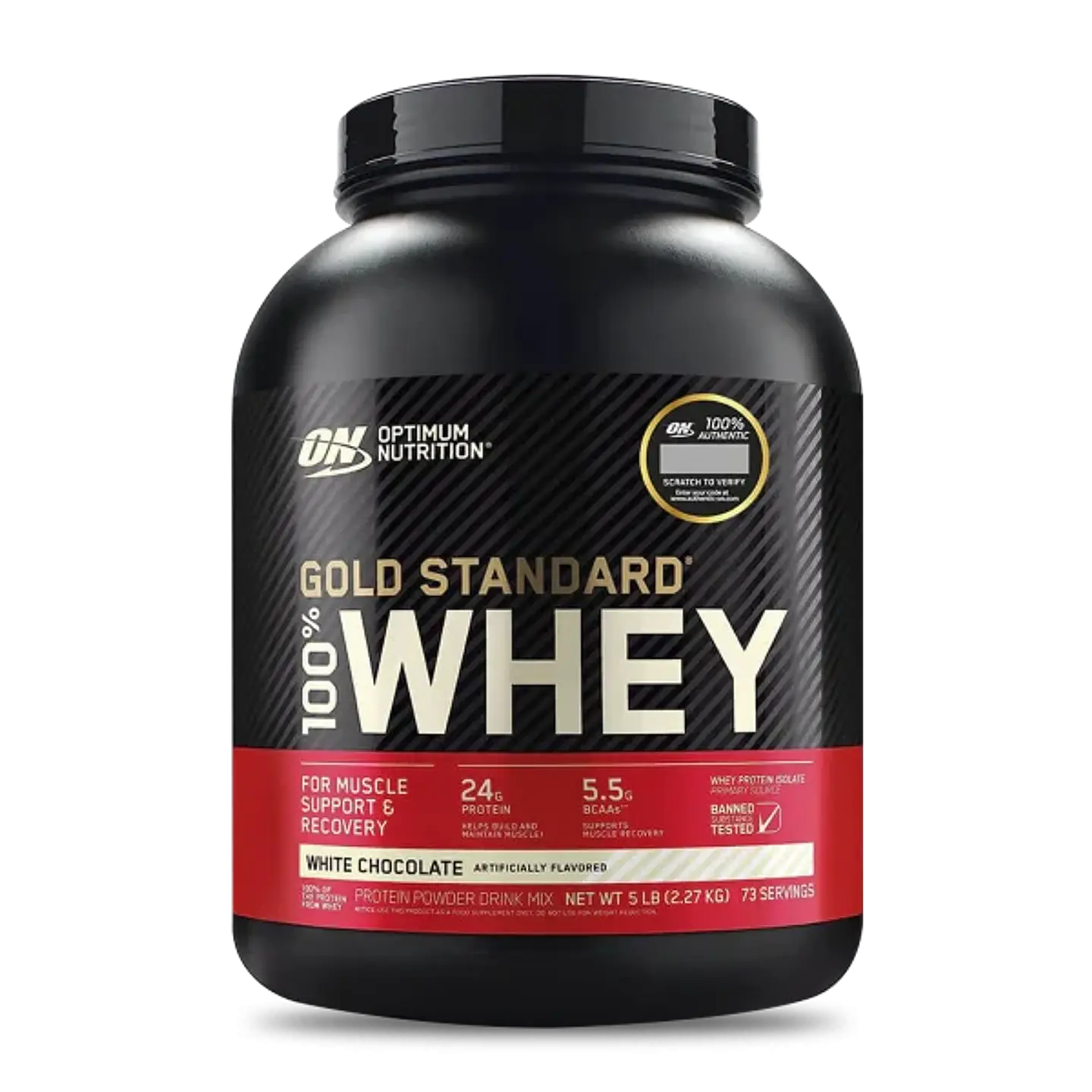 Gold Standard Proteina Optimum 100% Whey 5LB White Chocolate 1