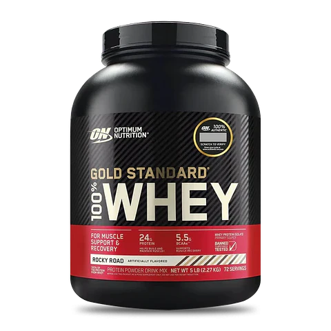 Gold Standard Proteina Optimum 100% Whey 5LB Rocky Road
