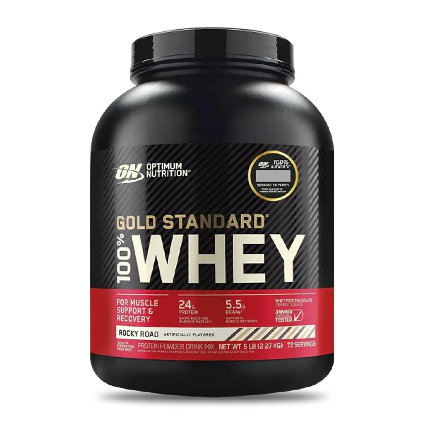 Gold Standard Proteina Optimum 100% Whey 5LB Rocky Road 1