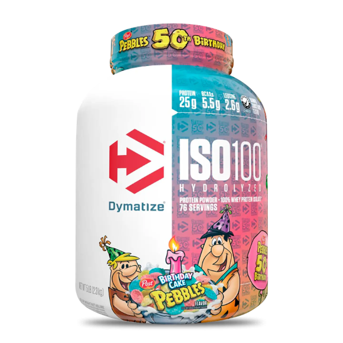 ISO 100 Dymatize 5 Lb Birthday Cake Pebbles 1