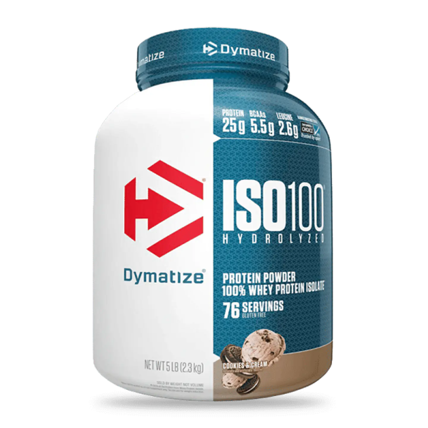 ISO 100 Dymatize 5 Lb Cookies & Cream 1
