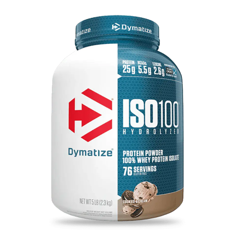 ISO 100 Dymatize 5 Lb Cookies & Cream 1