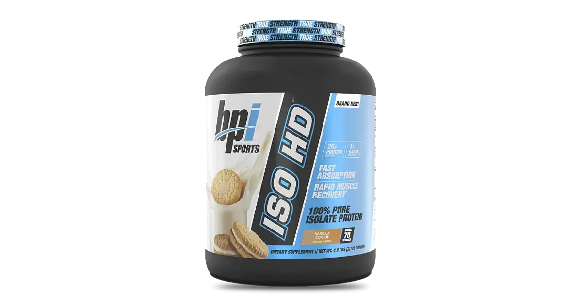 ISO HD BPI Proteina 4.9 Lb Vainilla Cookie