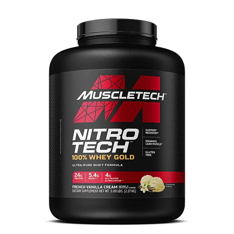 Muscletech NitroTech 100% WHEY GOLD 5 Lb French Vainilla Creme