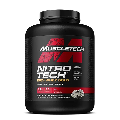 Muscletech NitroTech 100% WHEY GOLD 5 Lb Cookies & Cream
