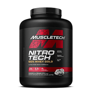 Muscletech NitroTech 100% WHEY GOLD 5 Lb Cookies & Cream