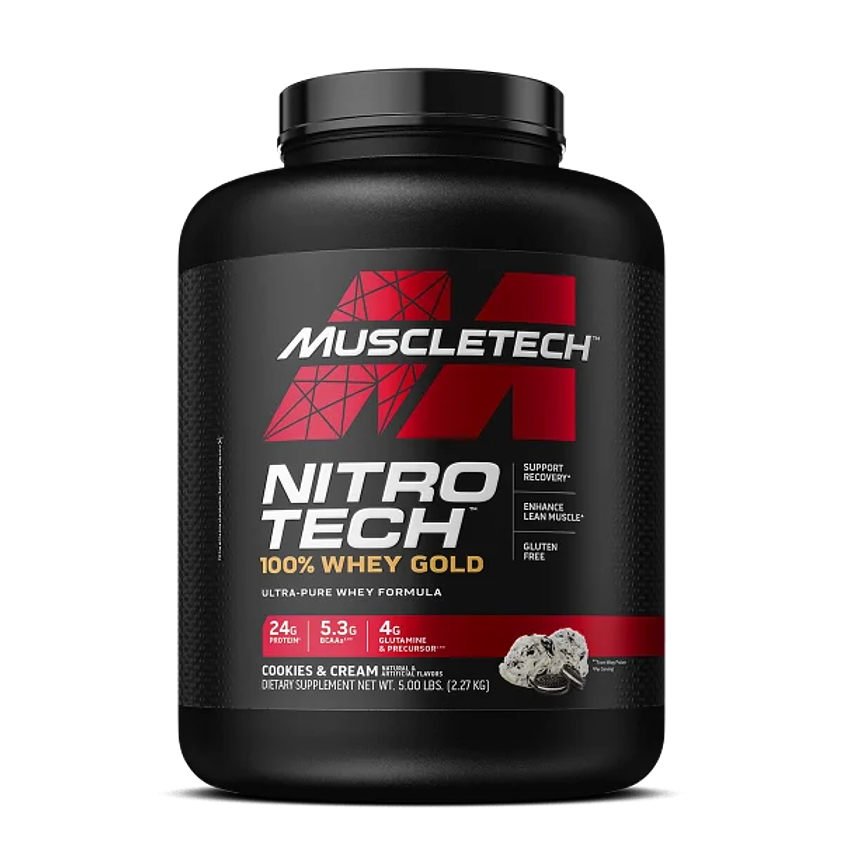 Muscletech NitroTech 100% WHEY GOLD 5 Lb Cookies & Cream 1