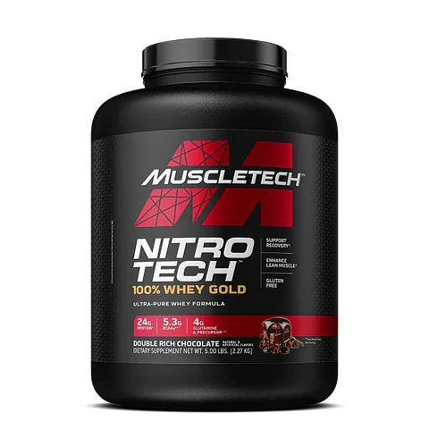 Muscletech NitroTech 100% WHEY GOLD 5 Lb Double Rich Chocolate