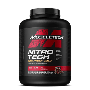 Muscletech NitroTech 100% WHEY GOLD 5 Lb Double Rich Chocolate