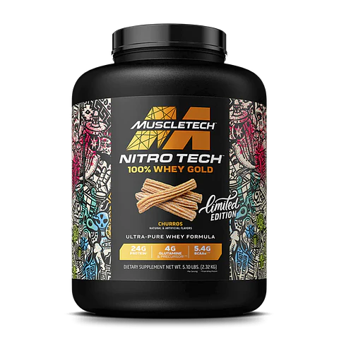 Muscletech NitroTech 100% WHEY GOLD 5 Lb Edición Limitada Churros