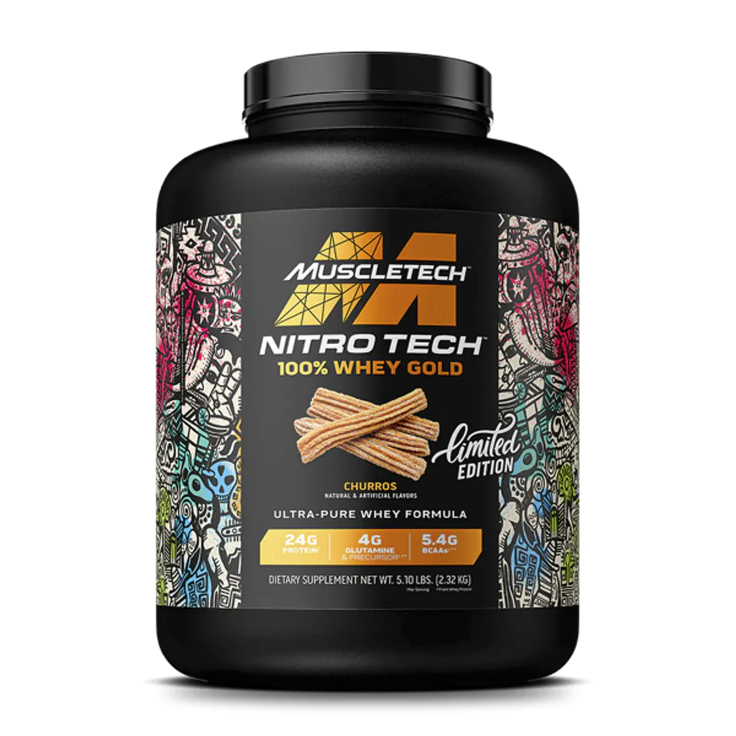 Muscletech NitroTech 100% WHEY GOLD 5 Lb Edición Limitada Churros 1