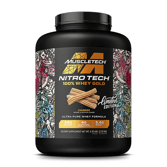 Muscletech NitroTech 100% WHEY GOLD 5 Lb Edición Limitada Churros 1