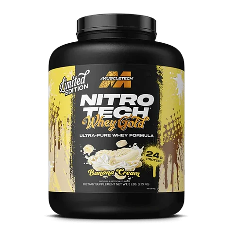 Muscletech NitroTech 100% WHEY GOLD 5 Lb Edición Limitada Banana Cream