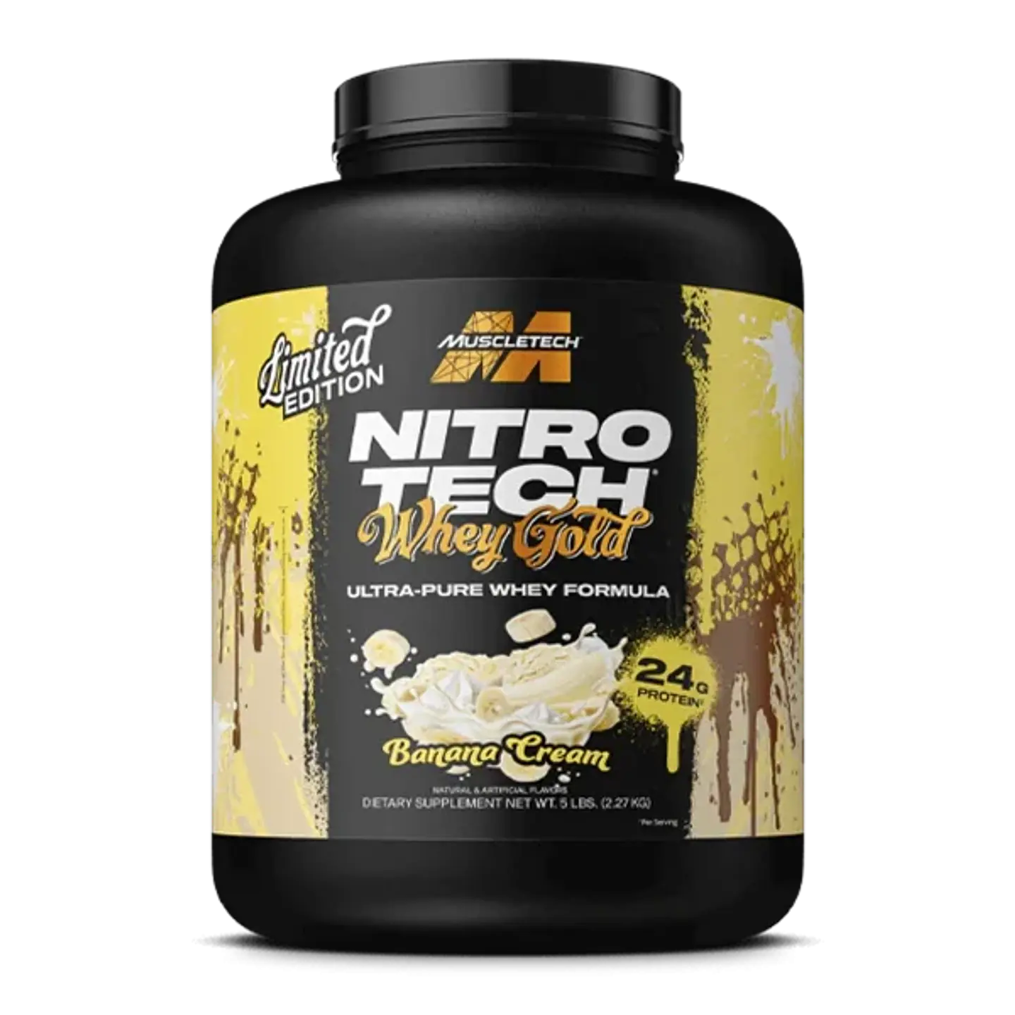 Muscletech NitroTech 100% WHEY GOLD 5 Lb Edición Limitada Banana Cream 1
