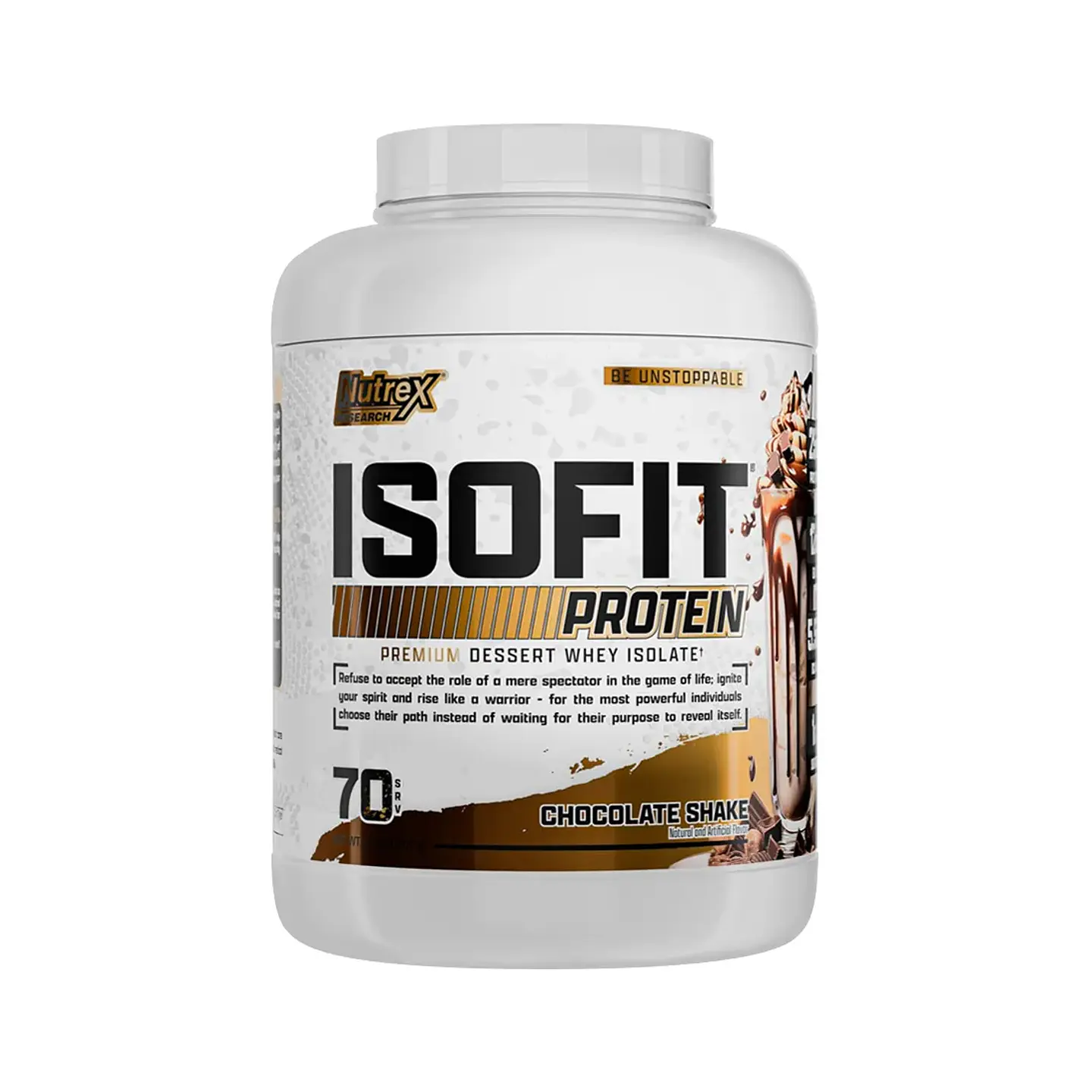 ISOFIT Nutrex ISOLATE Protein 5 Lb Chocolate Shake 1
