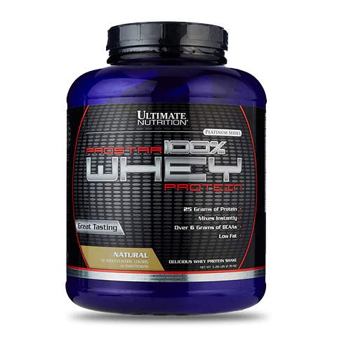 Ultimate Nutrition Prostar 100% Whey 5.28 Lb Natural Sin sabor