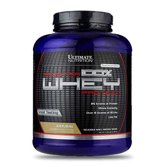 Ultimate Nutrition Prostar 100% Whey 5.28 Lb Natural Sin sabor 1