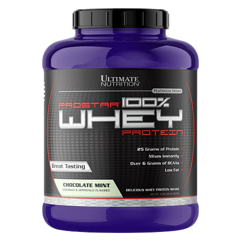 Ultimate Nutrition Prostar 100% Whey 5.28 Lb Chocolate Menta