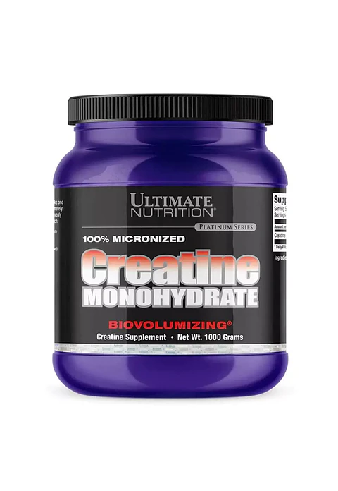 Creatina Ultimate Nutrition Monohydrate Biovolumizing 1 kilo (200 servicios)