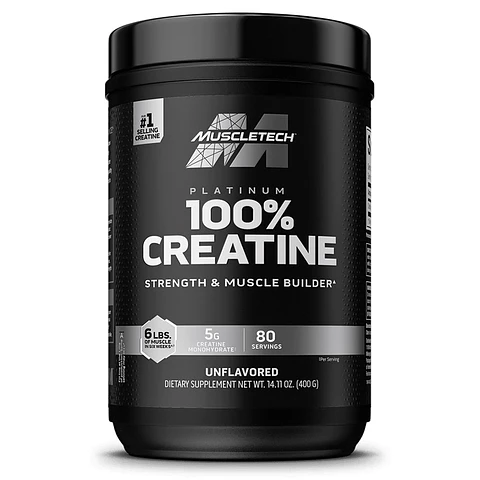Creatina Muscletech Platinum 100% Monohydrate 400 grs (80 servicios)