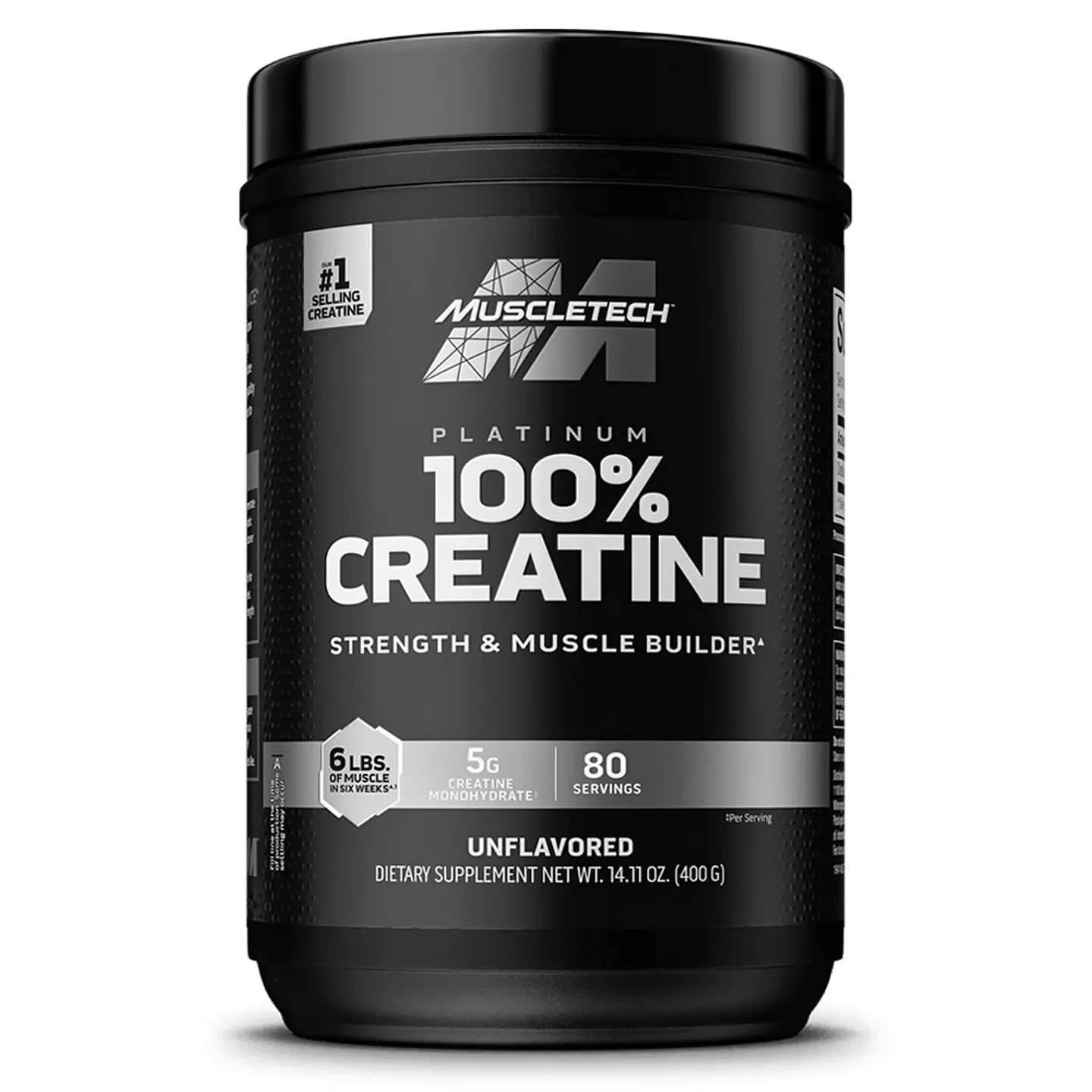 Creatina Muscletech Platinum 100% Monohydrate 400 grs (80 servicios) 1