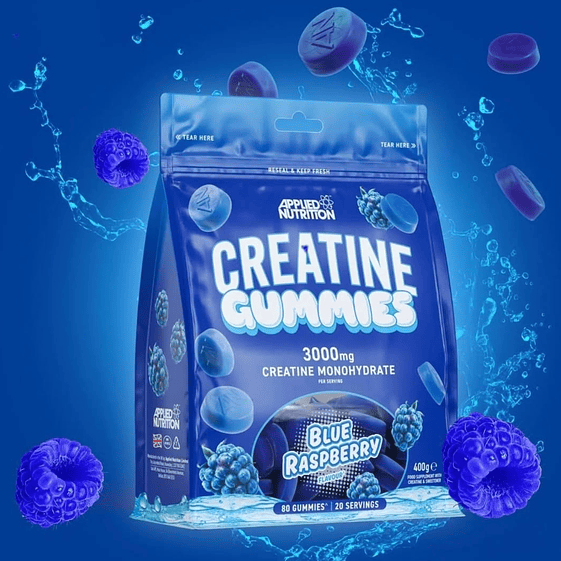 Applied Nutrition Creatina Gummies Blue Raspberry 400GR (20 Servicios) 2