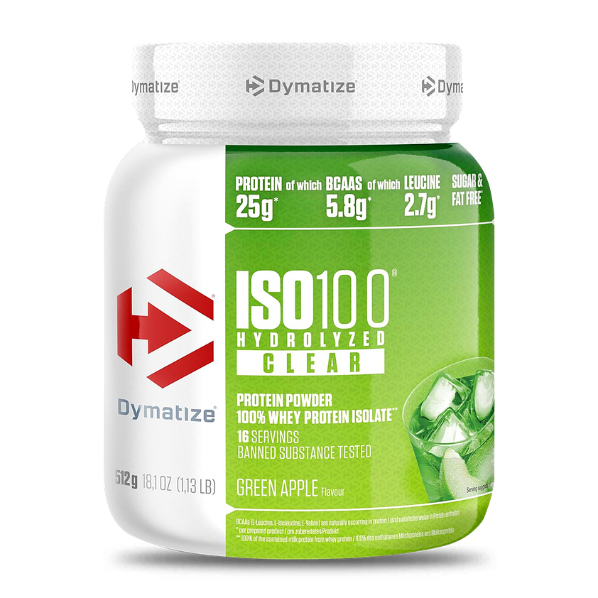 Dymatize ISO 100 Clear 1.13 lb (16 servicio) GREEN APPLE 1