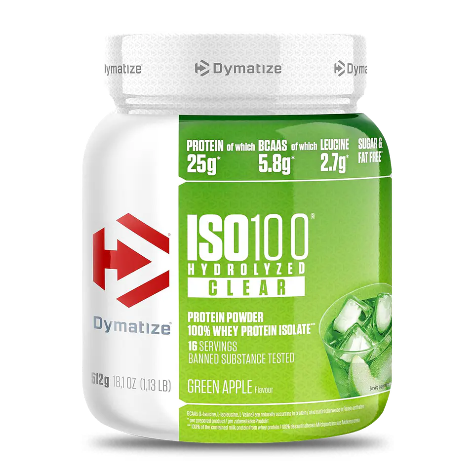 Dymatize ISO 100 Clear 1.13 lb (16 servicio) GREEN APPLE 1
