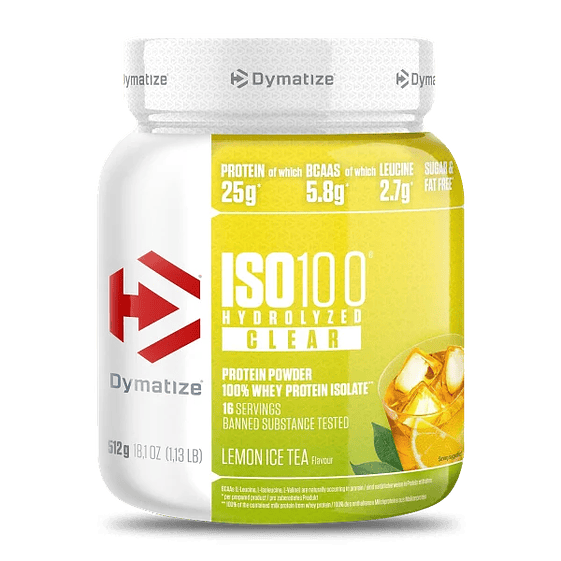 Dymatize ISO 100 Clear 1.13 lb (16 servicio) LEMON ICE TEA 1