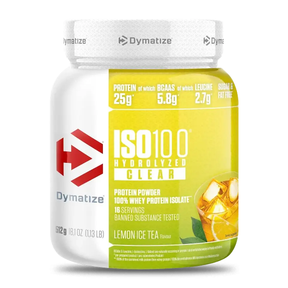 Dymatize ISO 100 Clear 1.13 lb (16 servicio) LEMON ICE TEA 1