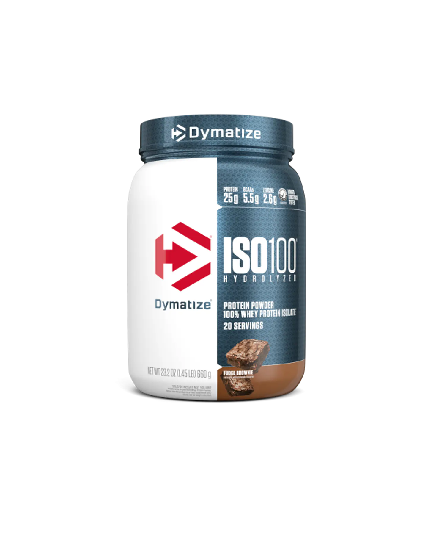 Dymatize ISO 100 1.4 LB Fudge Brownie (20 servicios) 1