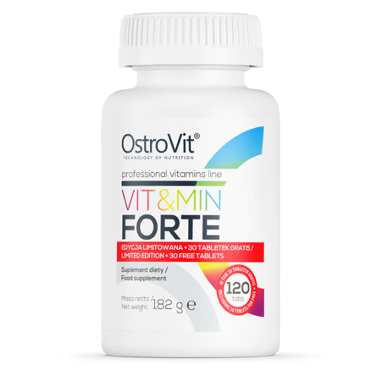 Ostrovit Multivitaminico Vit&Min Forte 120 Tabs (60 servicios) 1