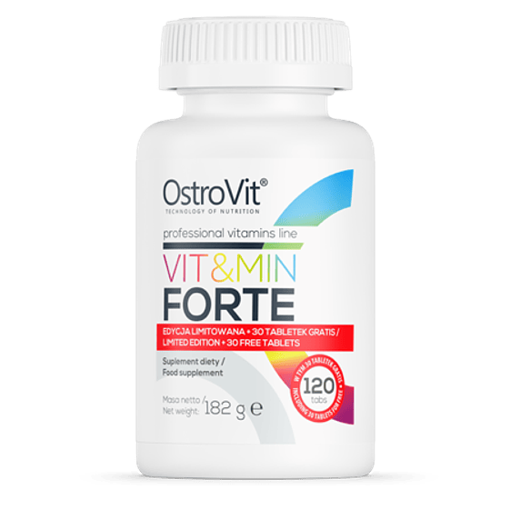 Ostrovit Multivitaminico Vit&Min Forte 120 Tabs (60 servicios) 1