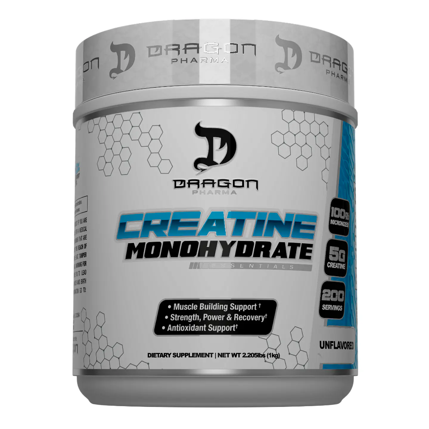 DRAGON PHARMA Creatina Essentials 1 kilo (200servicios) 1
