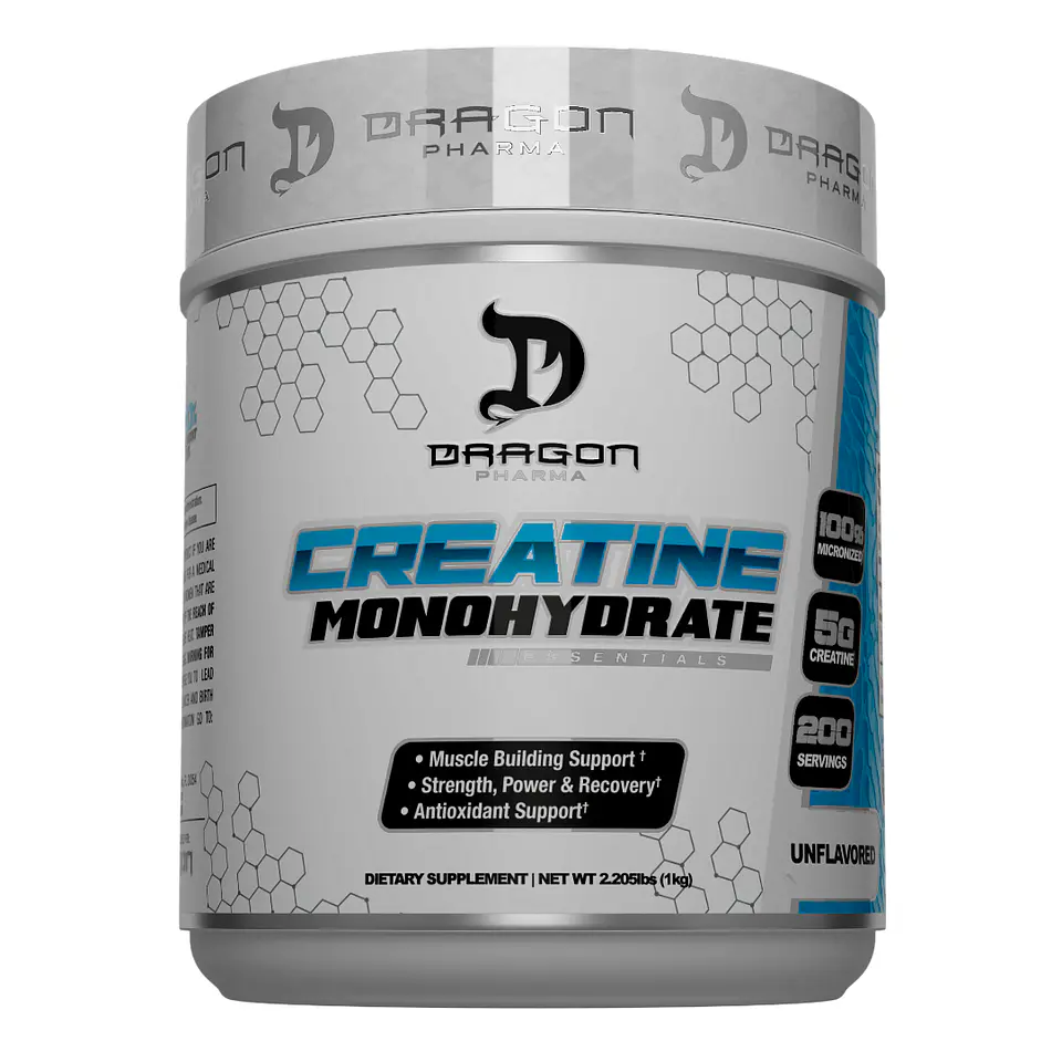 DRAGON PHARMA Creatina Essentials 1 kilo (200servicios) 1