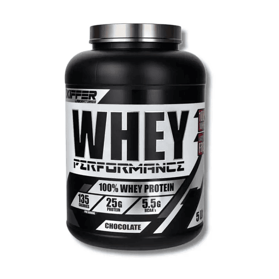 Proteína KIFFER Whey PERFORMANCE 100% Whey Protein Chocolate 5 lbs (67 servicios) 1