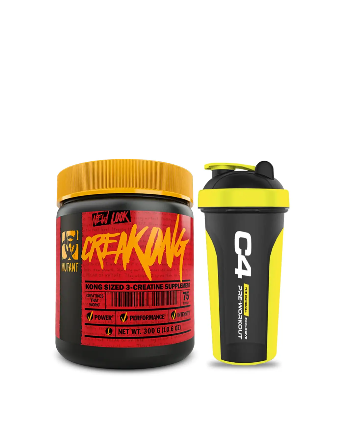  Creatina  Mutant 300 G Sin Sabor + Cellucor C4 Shaker (700 ml) 1